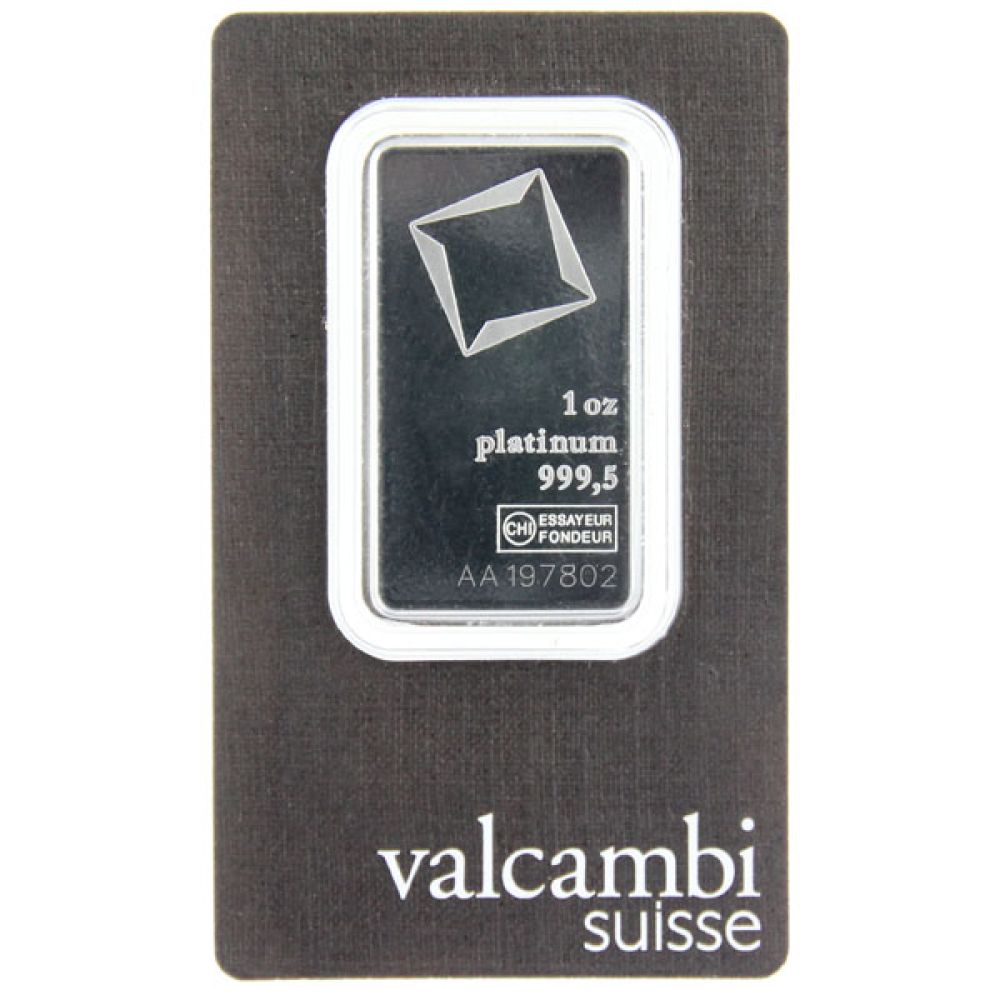 1 Oz Platinbarren - Valcambi